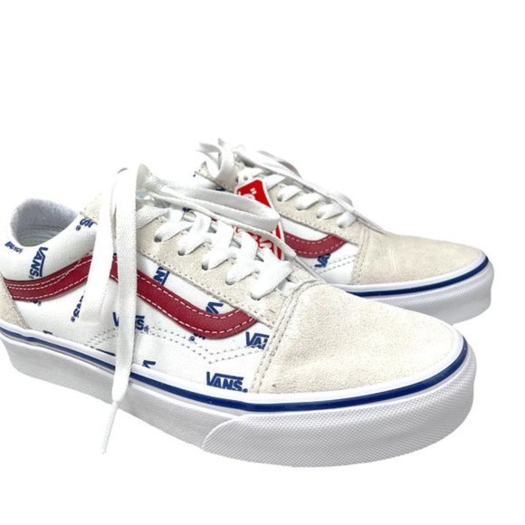 Vans Old Skool Shoes Women Size 7.5 Skate White Low Top Canvas Suede VN0A3WKT9M9 - Picture 3 of 10